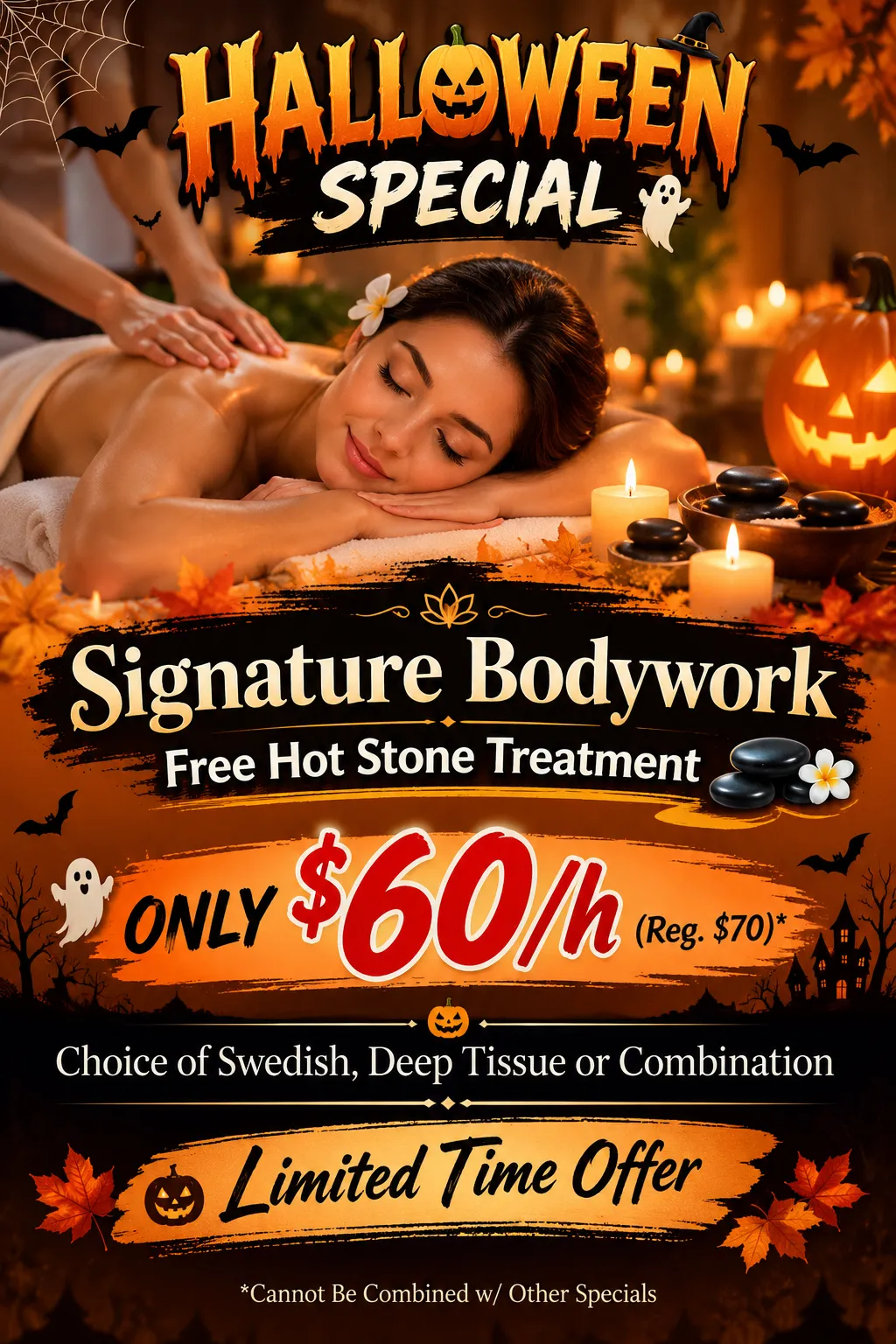 Lotus Spas Halloween Special - 2-Hour Ultimate Relaxation Experience, Halloween Special Only $226